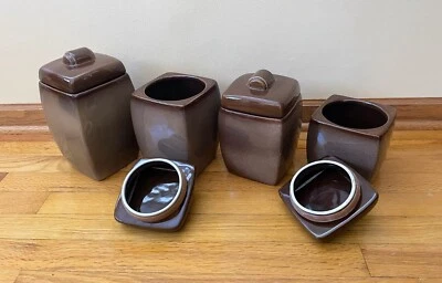 Contenedores de cerámica. Home Trends. Juego de 4. Apto para lavavajillas-microondas-horno Foto 1 de 4