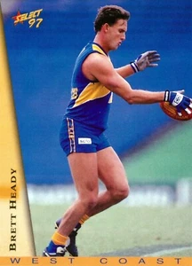 1997 WEST COAST EAGLES AFL Card BRETT HEADY - Bild 1 von 2