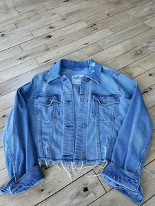 hollister Distressed denim jacket Size Medium - Picture 1 of 4