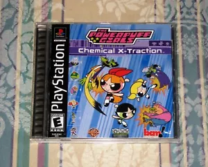 Powerpuff Girls Chemical X-traction Sony PlayStation 1 PS1 Disco Negro Completo - Imagen 1 de 4