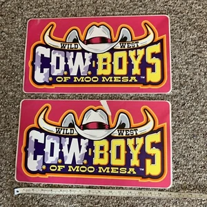 Calcomanías adhesivas de vinilo arte lateral vintage Arcade Cowboys Of Moo Mesa arte gráfico - Imagen 1 de 9