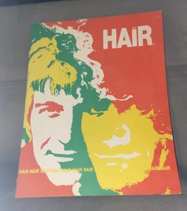 VINTAGE 1969 Souvenir Program HAIR by ED GIFFORD-Illustrated-Broadway Musical CA - Picture 1 of 12