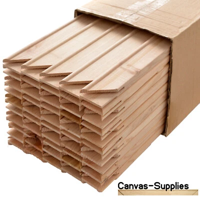 Canvas Stretcher Bars, Canvas Frames, Pine Wood 18mm & 38mm Thick - Sold By Box - Image 1 of 4