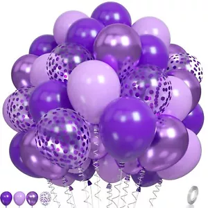 Purple Balloons Lavender Purple Balloons Pearl Light Purple Party Balloons Me... - Picture 1 of 7