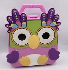 Bluey CHATTERMAX CARRY CASE gufo rosa figure playset portaoggetti giocattolo NUOVO - Foto 1 di 6