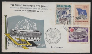 South Vietnam First Day Cover WHO Building 1966 - Picture 1 of 1