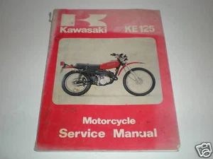 Genuino Kawasaki Service Manaual KE 125 KE125 A5 A6 A7 - Imagen 1 de 1