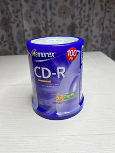 Memorex CD - R 52 x 700 MB 80 Minute 100 Pack  Sealed - Picture 1 of 3