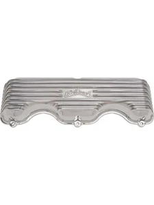 Edelbrock Valve Covers Classic Series Stock Height Cast Aluminium Polishe (4140) - Picture 1 of 12