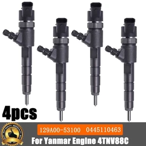 4PCS Fuel Injector 129A00-53100 0445110463 For Yanmar Engine 4TNV88C - Bild 1 von 11