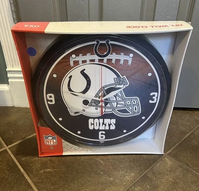 Relógio Indianapolis Colts NFL Football Round 12" por Wincraft - Imagem 1 de 2