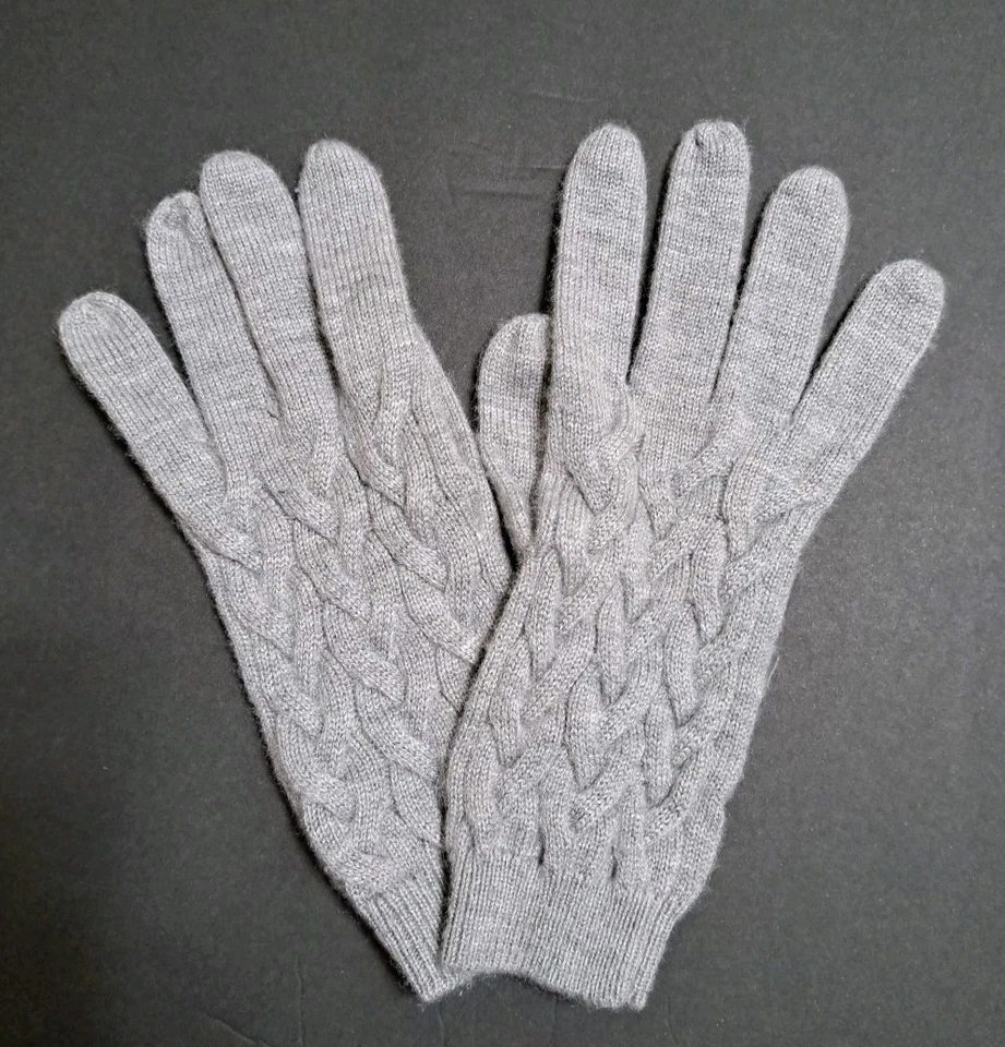 Guantes de lana de cordero gris Talbots para mujer Foto 1 de 4