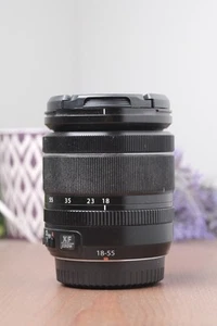 Fujifilm 18-55mm f2.8-4 R LM OIS XF Fujinon obiettivo nero con tappi ***LEGGI*** - Foto 1 di 6