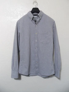 Gustin Gray Seersucker Button Down Long Sleeve Shirt Medium - Picture 1 of 8