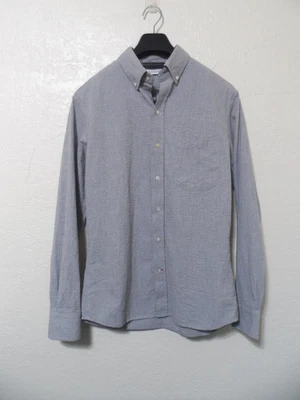 Gustin Gray Seersucker Button Down Long Sleeve Shirt Medium - Image 1 of 4