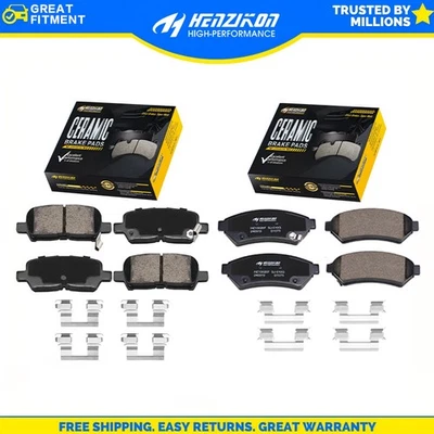 Conjunto premium de pastilhas de freio de cerâmica F&R para modelos Buick LaCrosse CX CXL 2005-2009 - Imagem 1 de 4