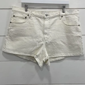 Abercrombie & Fitch Shorts Womens 34/18 90s Relaxed Cutoff High Rise Denim New - Picture 1 of 7