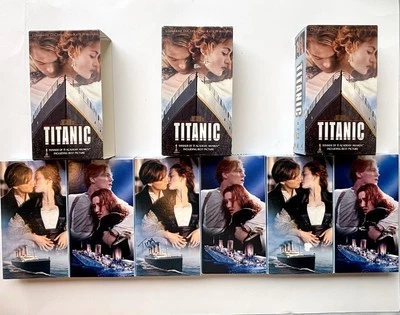 TITANIC - 1997 Movie VHS 2 Tape Box Set James Cameron 1, 2, or 3 Available - Image 1 of 4