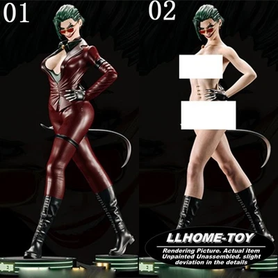 1/6 Joker girl NSFW 3D Print Model Kit Unpainted Unassembled GK statue Figure - Image 1 of 4