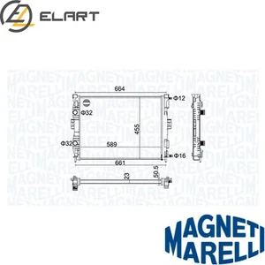 RADIATOR ENGINE COOLING 350213160600 FOR RENAULT MEGANE/II/Coupé-Cabriolet 1.6L - Picture 1 of 6