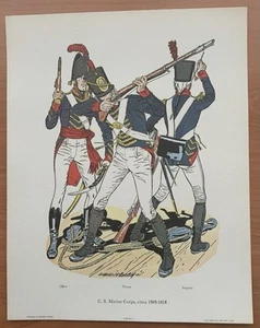 Lot of 5 Vintage H. Charles McBarron Jr. Military Prints 1772 to 1818 14 x 11 - Bild 1 von 10
