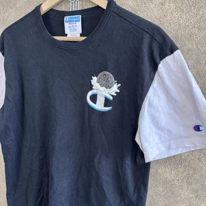 Champion x Oreo T-Shirt Mens Medium Black Dunk Champion Graphic Collab - Picture 1 of 6