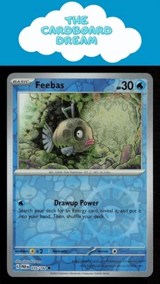 Feebas SV04: Paradox Rift #035/182 Common Reverse Holo Pokemon Card - Image 1 of 2