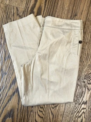 Pantalones para mujer Talbots Established 1947 con estampado dorado 10 elásticos metálicos Foto 1 de 4