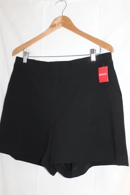 NUEVO CON ETIQUETAS SPANX XL Pantalones Cortos Negros Perfect Línea A Foto 1 de 4
