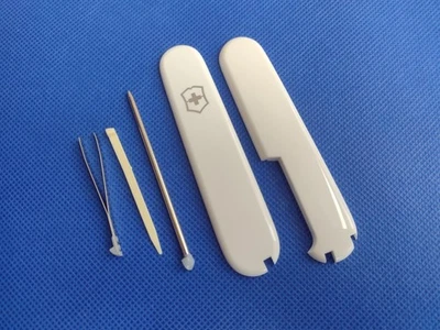 Victorinox 91 mm Scales + Pen + Toothpick + Tweezers (White) - Image 1 of 2