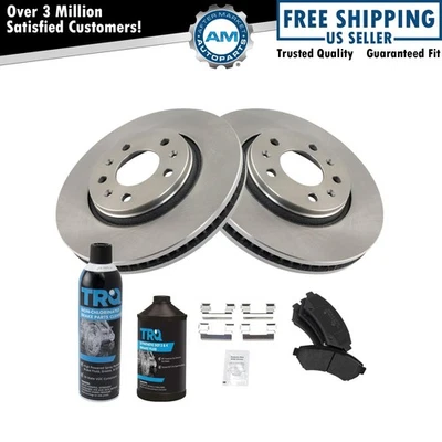 Комплект переднего металлического тормоза и ротора с жидкостями для 2003 Cadillac Seville - Изображение 1 из 4