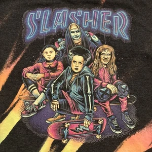 Slasher Girls Horrorfilm Damen Tie Dye T-Shirt Größe L Exorzist - Bild 1 von 4