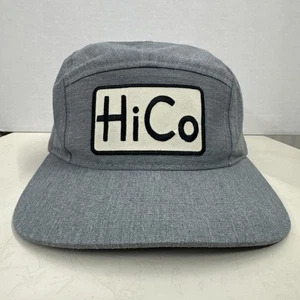 HiCo 5 Panel Trucker Baseball Hat Cap StrapBack Adjustable One Size Denim Look - Picture 1 of 6