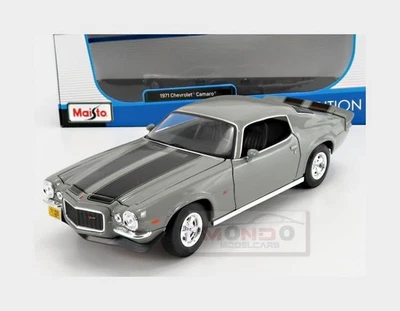 1:18 MAISTO Chevrolet Camaro Z/28 Coupe 1971 Grey Met MI31131GRY - Immagine 1 di 2