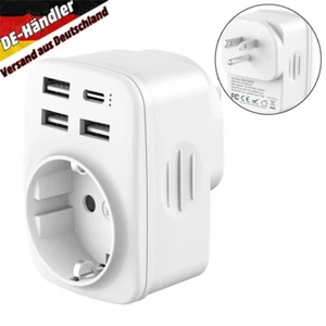 USB Reiseadapter 5-IN-1 for USA Steckdose Adapter für Kanada Thailand Mexiko . - Bild 1 von 22