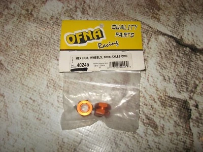 Vintage RC OFNA 8 mm Hex Hub Orange Aluminum (2) 40245 - Image 1 of 2
