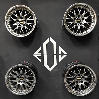 17" x 8J 20ET 5x120 BBS RS740 2-piece split wheels 1094377 * CAN SHIP TO USA* - Bild 1 von 4