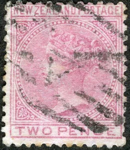 Nueva Zelanda 1874 Reina Victoria Usado (SC# 52) - Imagen 1 de 1