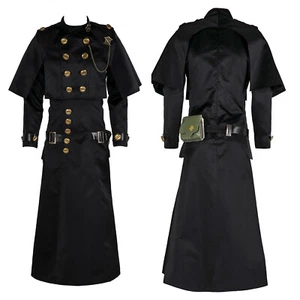 Final Fantasy 14 Nier Nael FF14 Hombres Halloween Disfraz Juegos con disfraces Gabardina Negra - Imagen 1 de 11