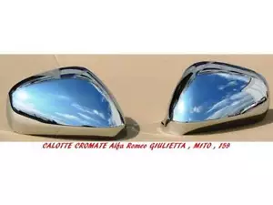 ALFA ROMEO MITO COPPIA CALOTTE CROMATE PER SPECCHI RETROVISORI DX+SX - Foto 1 di 1