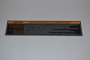 EZGO RXV Golf Cart 2008-Up Safety Warning Instruction Decal | 608522 - Foto 1 di 2