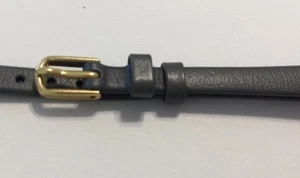 HIRSCH Gray Calfskin Watchband, 8mm, Quality Calfskin - Picture 1 of 5