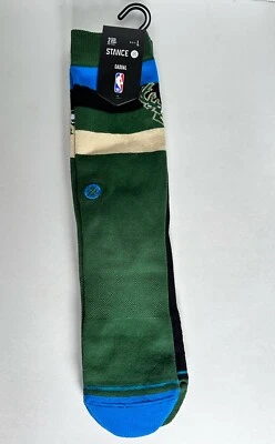 NUEVO Paquete de 2 calcetines Stance x NBA Milwaukee Bucks negros/verdes - paquete de 2 L (nuevo con etiquetas) Foto 1 de 4