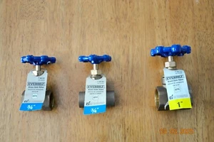 Everbilt Messing Absperrschieber (3 Stück - NEU ) - Bild 1 von 4