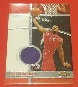 2006-07 Topps Finest Joey Graham Jersey Card #ed/1629 - Toronto Raptors