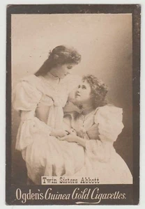 Ogdens Guinea Gold Base M Actors & Actresses List Mh MA1 - Twin Sisters Abbott - Picture 1 of 1