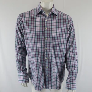 Peter Millar Summer Comfort Long Sleeve Button Up Shirt Mens L - Picture 1 of 8