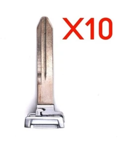 New Replacement Pack Lot of 10 Remote Smart Key Fob Emergency Blank Blades - Picture 1 of 3