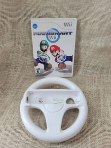 Mario Kart Wii (Nintendo, Wii 2008) With  Wii Wheel - Picture 1 of 6