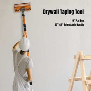 9 inch Mud Compound Putty Drywall Flat Finishing Box Tool with Box Handle New - Bild 1 von 12